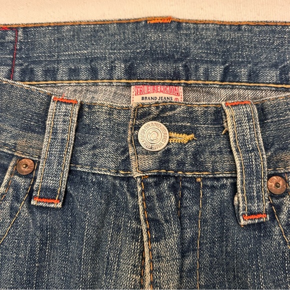 True Religion Men's Ricky Five Pocket Jeans 34x33 Made In USA - Picture 3 of 8